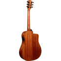 GUITARRA ACÚSTICA LÂG DREADNOUGHT CUTAWAY A/E TRAMONTANE 118 - NATURAL (ZURDOS)