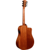 GUITARRA ACÚSTICA LÂG DREADNOUGHT CUTAWAY A/E TRAMONTANE 118 - NATURAL (ZURDOS)