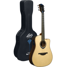 GUITARRA ACÚSTICA DREADNOUGHT TRAMONTANE HYVIBE 30 A/E CUTAWAY