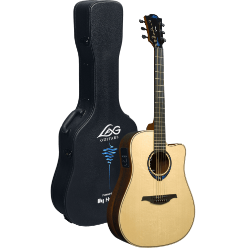 GUITARRA ACÚSTICA DREADNOUGHT TRAMONTANE HYVIBE 30 A/E CUTAWAY