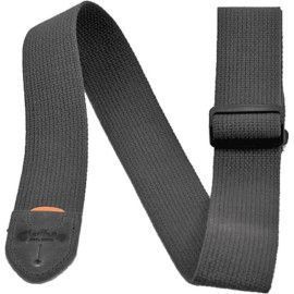 CORREA GUIT/BAJO ALGODÓN CON PORTA-PÚAS - NEGRO