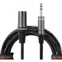 Cable micrófono XLR macho/jack - 3 m