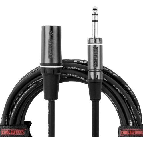 Cable micrófono XLR macho/jack - 3 m