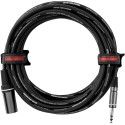 Cable micrófono XLR macho/jack - 3 m