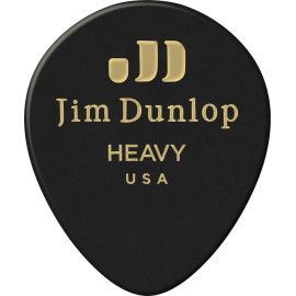 PACK 12 PÚAS GENUINE CELLULOID TEARDROP NEGRA - HEAVY