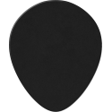 PACK 12 PÚAS GENUINE CELLULOID TEARDROP NEGRO - THIN
