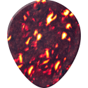 PACK 12 PÚAS GENUINE CELLULOID TEARDROP SHELL - HEAVY