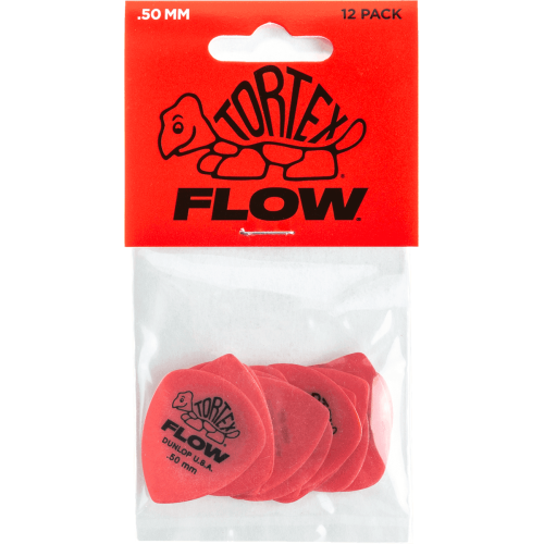 PACK 12 PÚAS TORTEX FLOW  -  0,50MM