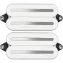 SET 2 PASTILLAS HUMBUCKER FLUENCE MODERN OPEN CORE RAILS - BLANCA / BLACK NICKEL