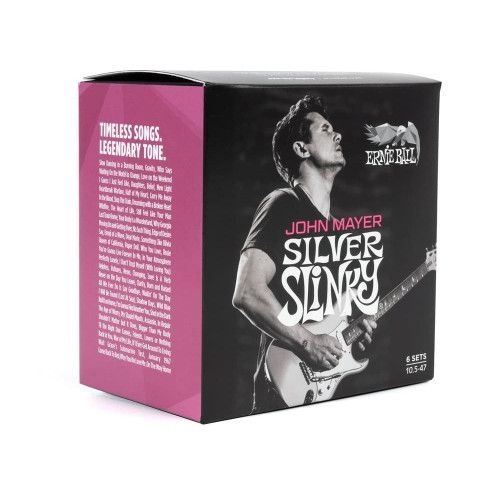 JUEGO ELÉCTRICA SLINKY SILVER JOHN MAYER SIGNATURE 10,5-47 - PACK 6