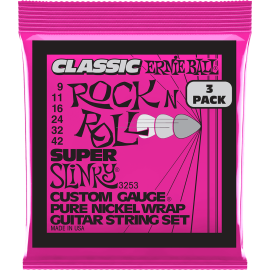 JUEGO ELÉCTRICA SLINKY CLASSIC RnR PURE 9-42 TRIPACK (3)