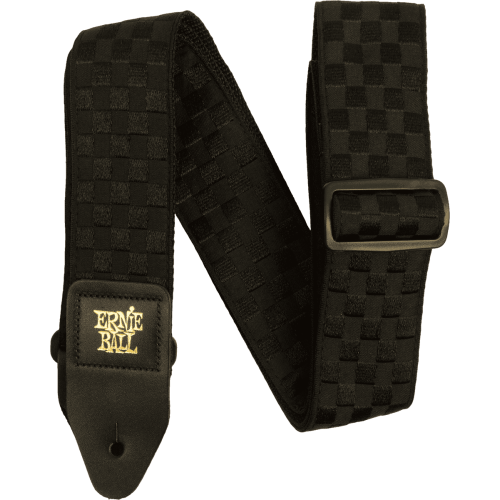 CORREA GUIT/ BAJO JACQUARD - BLACK CHECKERS