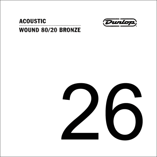 CUERDA ACÚSTICA DUNLOP 80/20 BRONZE .026