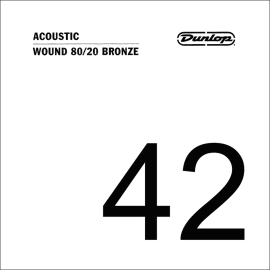 CUERDA ACÚSTICA DUNLOP 80/20 BRONZE .042