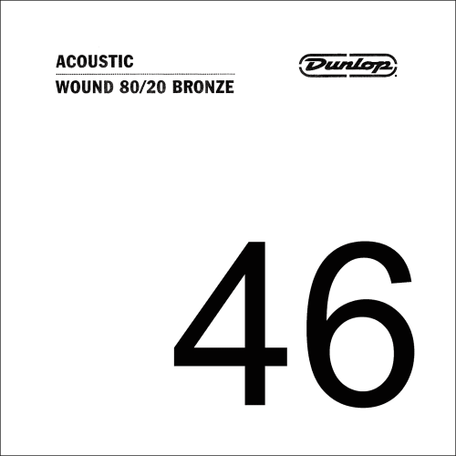CUERDA ACÚSTICA DUNLOP 80/20 BRONZE .046