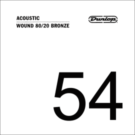CUERDA ACÚSTICA DUNLOP 80/20 BRONZE .054