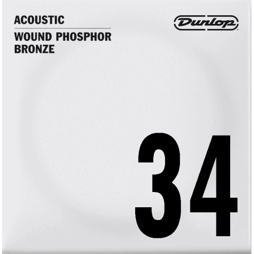 CUERDA ACÚSTICA DUNLOP 92/8 PHOSPHOR BRONZE .034