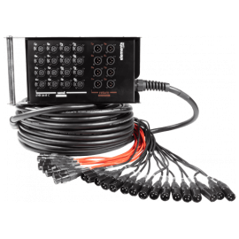 Caja de escenario 16 entradas 8 salidas XLR 30 m
