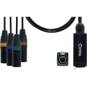 Adaptador DMX - RJ45 4 XLR macho 3 puntos 70 cm