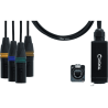 Adaptador DMX - RJ45 4 XLR macho 3 puntos 70 cm