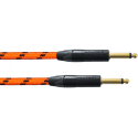 Cable de instrumento jack-jack Silent naranja UV 3m