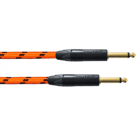 Cable de instrumento jack-jack Silent naranja UV 3m