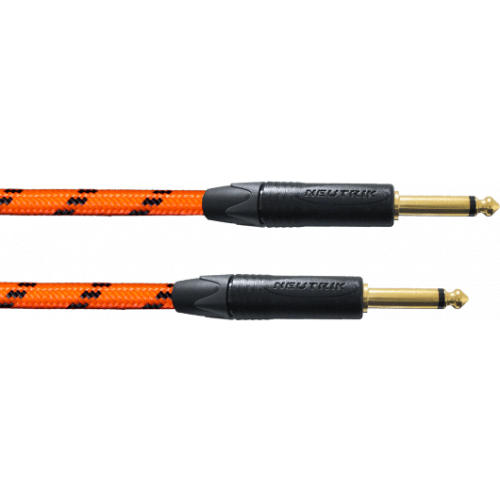 Cable de instrumento jack-jack naranja UV 6m