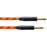 Cable de instrumento jack-jack naranja UV 6m