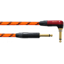 Cable de instrumento jack-jack Silent acodado naranja UV 6m