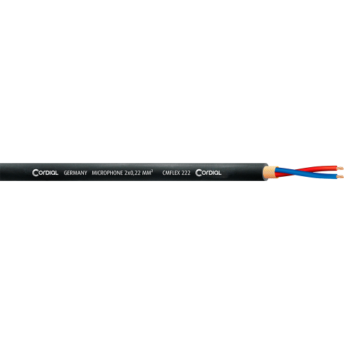 Bobina cable de micrófono 100 m ultra flexible