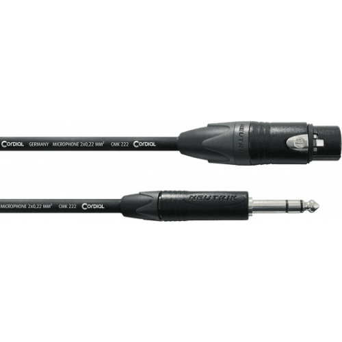 Cable de audio jack estérep/ XLR hembra 10 m
