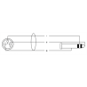 Cable de audio jack estérep/ XLR hembra 10 m