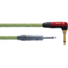 Cable de instrumento Eco Hemp jack-jack silent acodado 6m