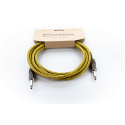 Cable de guitarra jack 3 m tweed amarillo