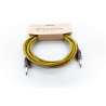 Cable de guitarra jack 3 m tweed amarillo