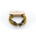 Cable de guitarra jack recto/acodado tweed amarillo de 5m