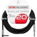 Cable de instrumento jack recto/jack acodado - 6 m
