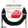 Cable de instrumento jack recto/jack acodado - 6 m