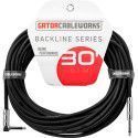 Cable de instrumento jack recto/jack acodado - 9 m