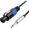 Cable altavoz jack/speakON - 7,5 m
