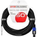 Cable altavoz jack/speakON - 15 m
