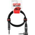 Cable de instrumento jack recto/jack acodado - 90 cm
