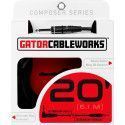 Cable de instrumento jack recto/jack acodado - 6 m