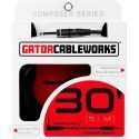 Cable de instrumento jack recto/jack acodado - 9 m