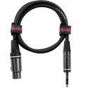 Cable micrófono XLR hembra/jack - 45 cm