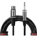 Cable micrófono XLR hembra/jack - 6 m