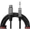 Cable micrófono XLR hembra/jack - 6 m