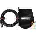 Cable micrófono XLR hembra/jack - 6 m