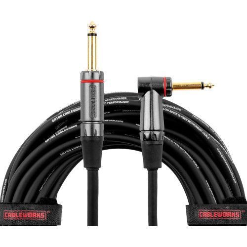 Cable de instrumento jack recto/jack acodado - 9 m