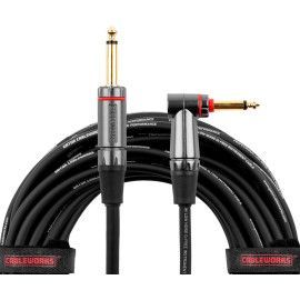 Cable de instrumento jack recto/jack acodado (con silent) - 9 m